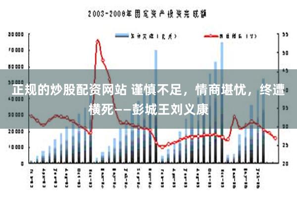 正规的炒股配资网站 谨慎不足，情商堪忧，终遭横死――彭城王刘义康