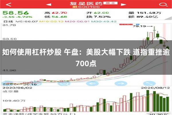 如何使用杠杆炒股 午盘：美股大幅下跌 道指重挫逾700点